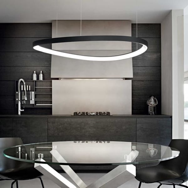 GEMINI SP D81 taklampa - IDEAL LUX - LED 60W - Vit - Metall och polykarbonat