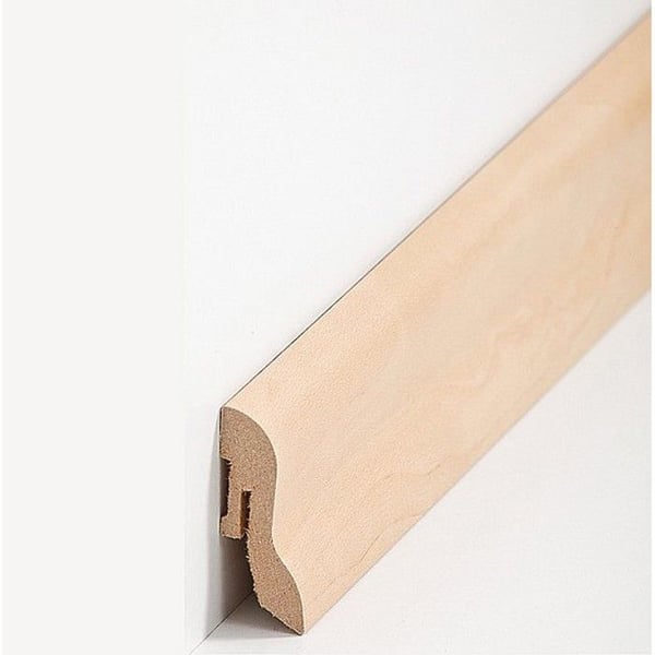 PROVISTON MDF-sockel 20 x 40 x 2500 mm Äppelträ att limma, skruva &amp; att spika, att klämma Belagd MDF-kärna 25 meter | 10 stycken