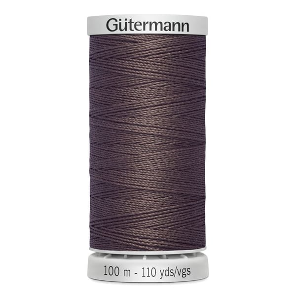Fil extra stark 100% polyester Gutermann, paket med 5 spolar à 100m - Att 423 - brunröd