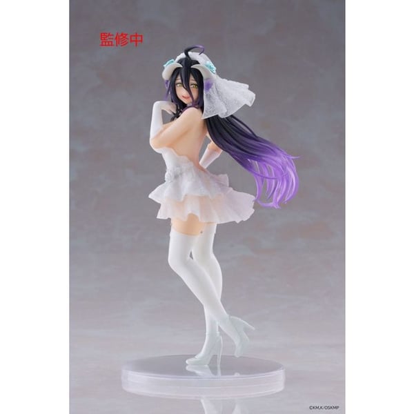 Taito Prize - Overlord - Statuett Coreful Albedo Bröllopsver. 18 cm
