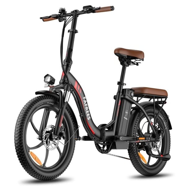 FAFREES F20 Pro Elcykel - 36V 20Ah - Dæk 20×3.0 - Motor 250W - Forhjulsaffjedring - Rækkevidde 75-100km - Mat Sort