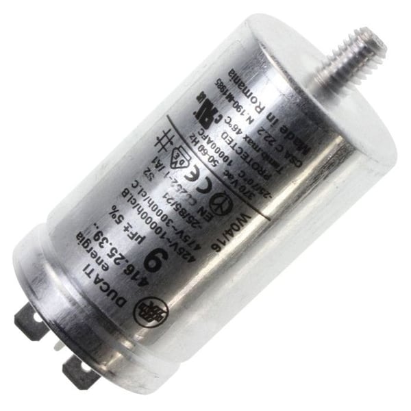 Kondensator 9UF original Diskmaskin C00279463, 00416450 SIEMENS, BOSCH, NEFF, GAGGENAU, CONSTRUCTA, INDESIT, ARISTON HOTPOINT,
