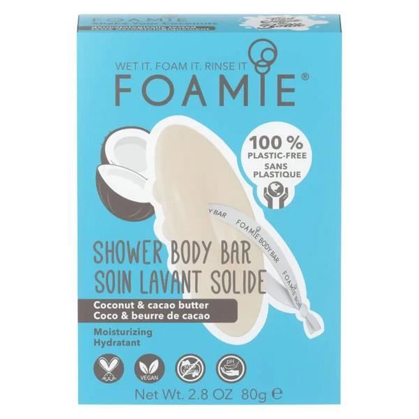 2 in 1 Cleansing Care - Foamie - Kokos & Kakaosmör - 80g - Vegan - Återfuktande