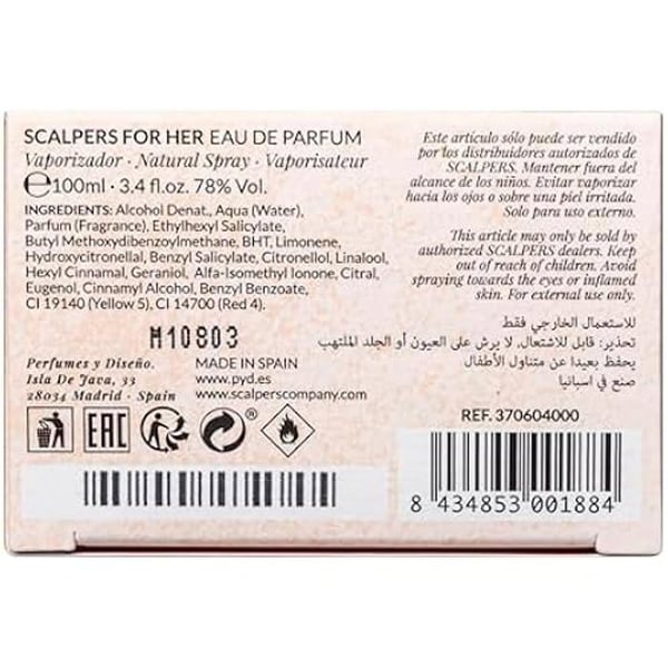 Blandad parfym SCALPERS HÄR & HÄR - Eau de parfum - 100 ml - Blommig luktfamilj