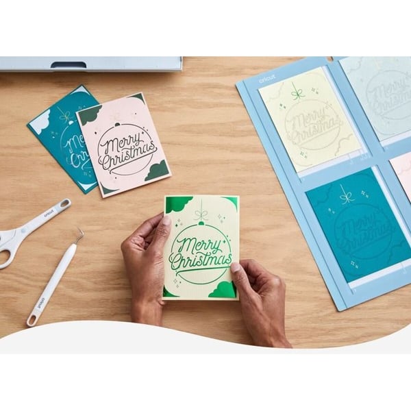 Skärmatta - Cricut - Maker - 30 cm x 30 cm - Färg Blå - Plast