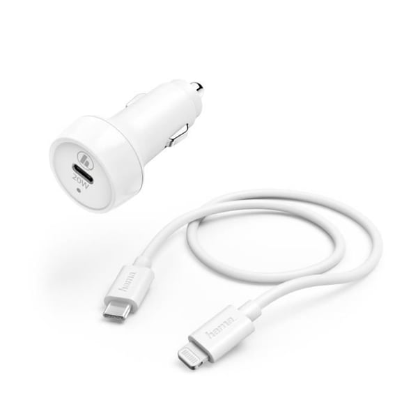 Nätadapter - HAMA - Hama 00 - 20W - USB Power Delivery - Vit