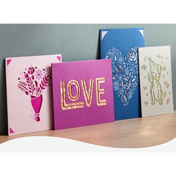 Skärmatta - Cricut - Maker - 30 cm x 30 cm - Färg Blå - Plast