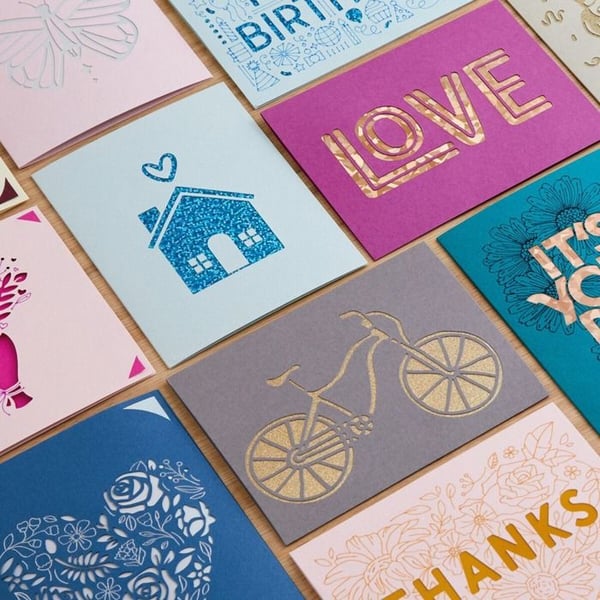 Skärmatta - Cricut - Maker - 30 cm x 30 cm - Färg Blå - Plast