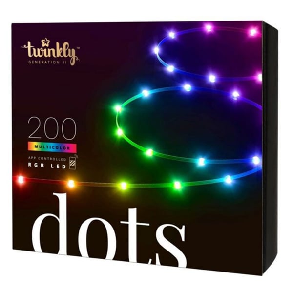 Lysguirlande - TWINKLY - DOTS - 200 LED - 10 m - Multifarvet