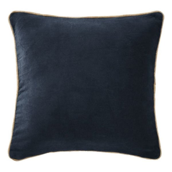 Avtagbar flätad kudde 45 x 45 cm "César" Cotton Velvet - César Minuit