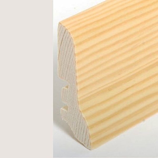 PROVISTON Fanerad träsockel 20 x 60 x 2500 mm Furu 25 meter | 10 stycken
