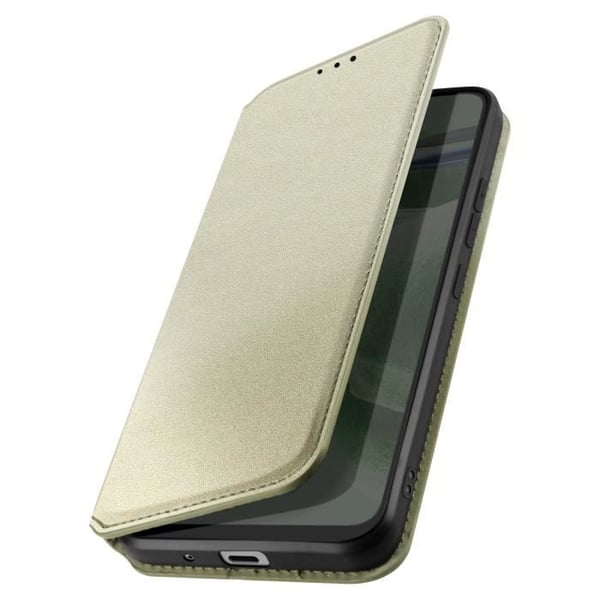 Fodral till Nokia 3.1 Plus - AVIZAR - Korthållare Videostöd Magnetic Flip Gold