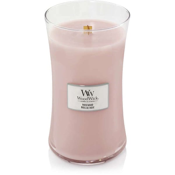 Stearinlys - WOODWICK - 5038581077956 - Rose - Blomsterduft - Sojavoks - Stort model