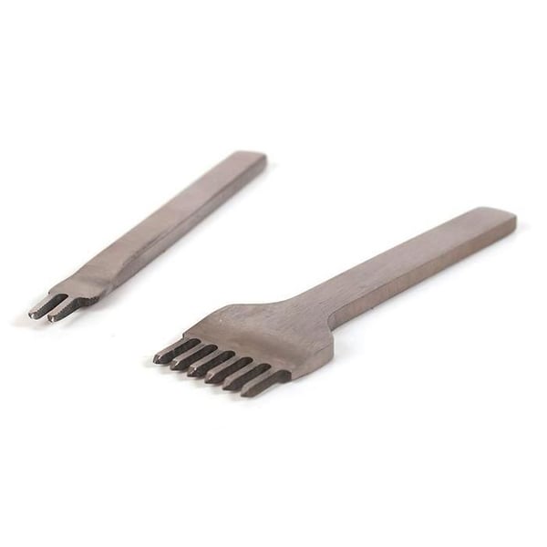2 perforatorer 2 och 6 tänder för läder och polymerlera