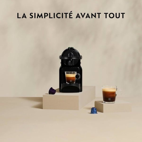 Kapselkaffemaskin - Nespresso - De'Longhi - Inissa - EN80.B - Svart - 16 Nespresso-kapslar ingår