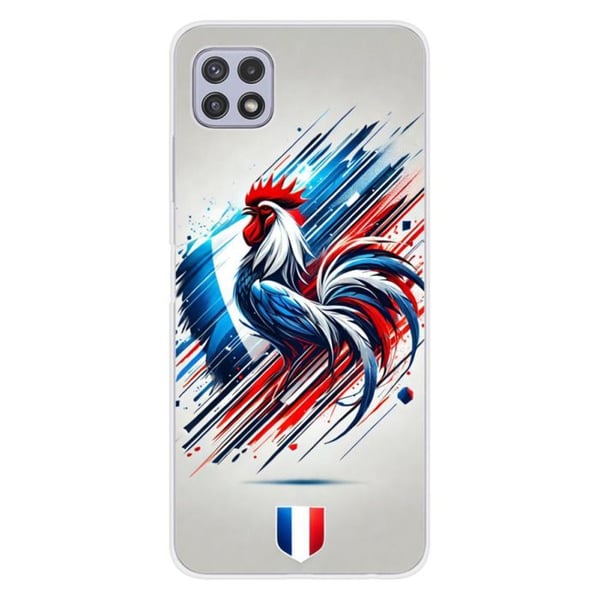 1001Coques - Silikonfodral kompatibelt med Samsung Galaxy A22 5G - Fransk tuppmönster - Originaldesign tryckt i Frankrike 1001Coques - Silikonfodral kompatibelt med Samsung Galaxy A22 5G - Fransk tuppmönster - Originaldesign tryckt i Frankrike