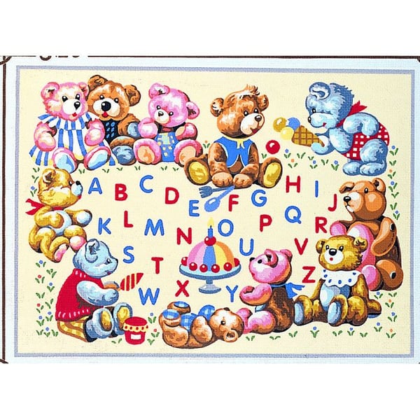 Canevas antikt Nounours party 45x60cm