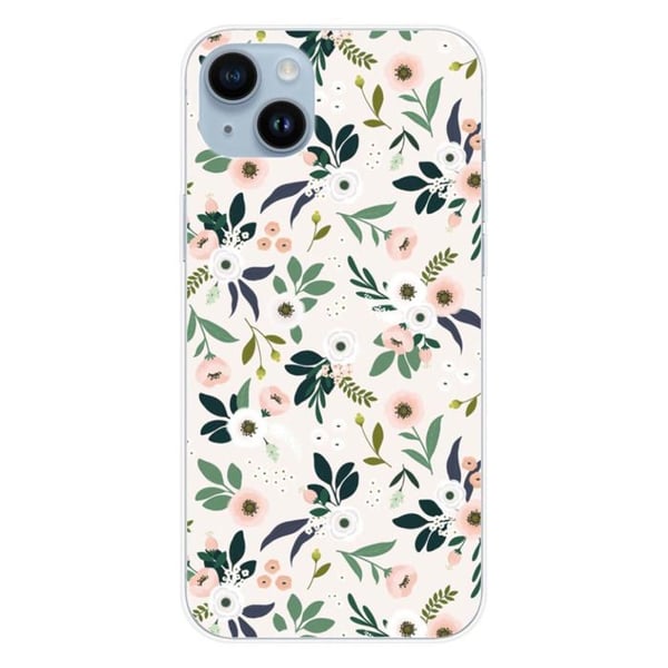 Silikonfodral - Kompatibel med Apple iPhone 14 Plus - blommönster