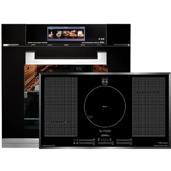 Kaiser Ensemble av induktionshäll EH 6344+KCT 97 FI, Elektrofyr, Air fryer, 79L + induktionsspis 90 cm