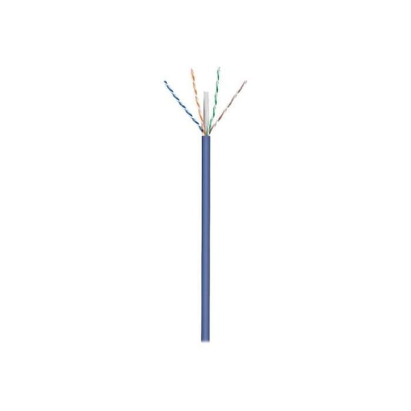 goobay - Kabel i bulk - 50 m - UTP - CAT 6a - halogenfri, inomhus, solid - blå