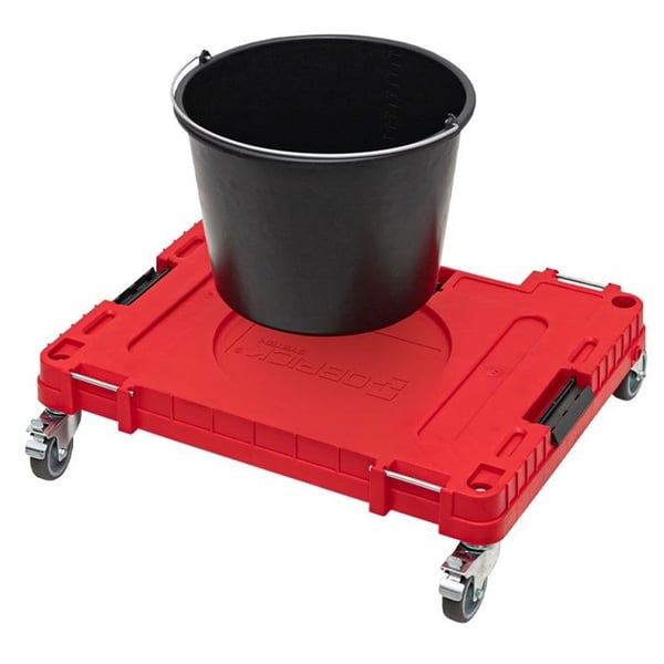 Transportplattform - QBRICK - System ONE 2.0 - RED ULTRA HD Edition - 4 svängbara hjul med broms - Belastning 120 kg