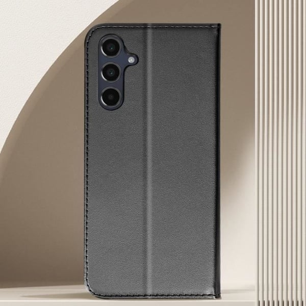 Fodral - Samsung - Galaxy A16 - Vegan Läder - Magnetisk - Videostöd