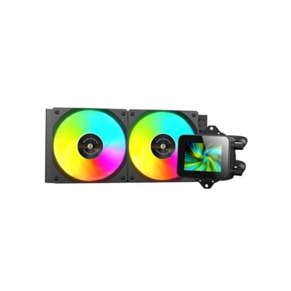 Vätskekylning AIO - MARS GAMING - ML-VISION240 - LCD-skärm 4:3 - 2 ARGB-fläktar - TDP 500W
