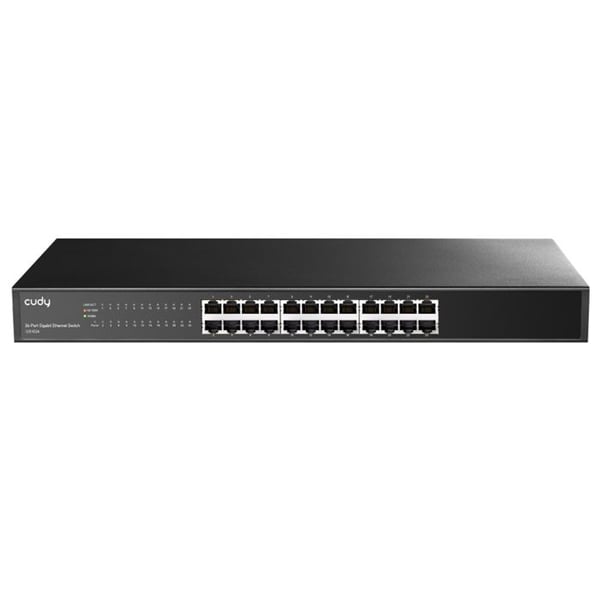 Switch - Cudy - GS1024 - 24 portar RJ-45 - Rackmonterbar - Gigabit Ethernet