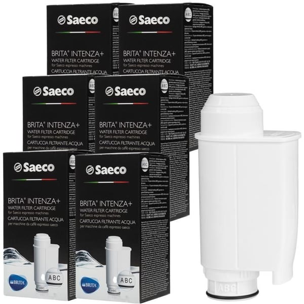 Vattenfilter - Brita - Saeco Intenza CA6702/00 - Paket med 6 stycken - Click and Go - Inställning hårdhet