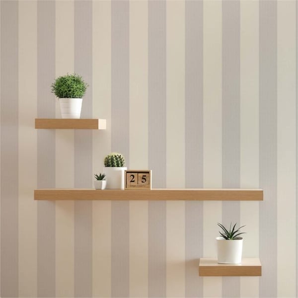 Tapet Ränder Sten M1-No.596 Grå Vit Tapet Design