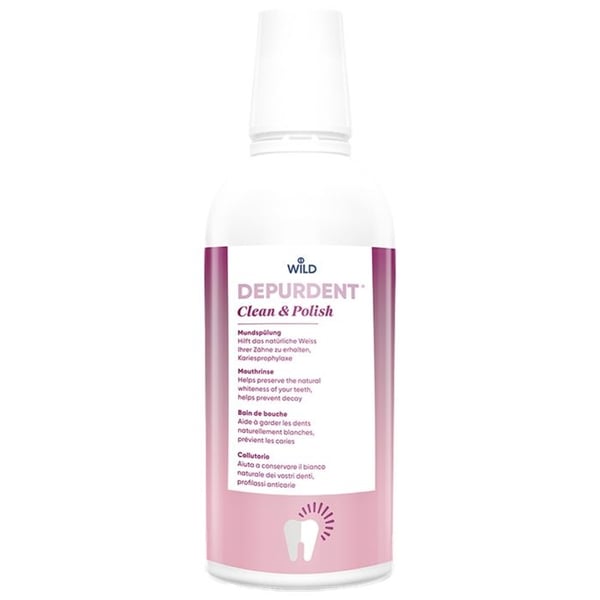 Wild Depurdent Rengöring & Polering Munnskölj Tänder Vita 500 ml