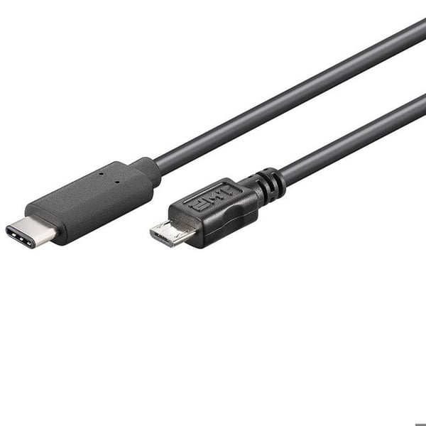 Goobay ICOC MUSB31-CMBM06 USB Type-C-kabel - Svart - 60 cm - Trippelskärmad Goobay ICOC MUSB31-CMBM06 USB Type-C-kabel - Svart - 60 cm - Trippelskärmad