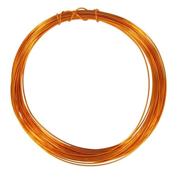 MégaCréa DIY - Metalltråd Smycken att virka Ø0,4 mm x 10 m Orange