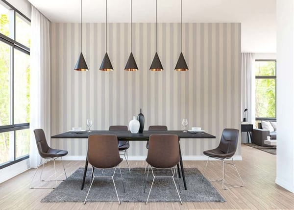 Tapet Ränder Sten M1-No.596 Grå Vit Tapet Design
