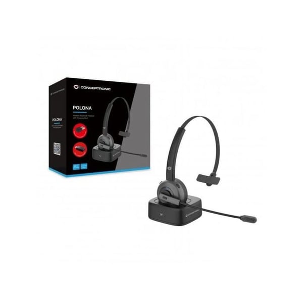 Hörlurar - Conceptronic - POLONA03BDA - Över örat - Bluetooth - Svart
