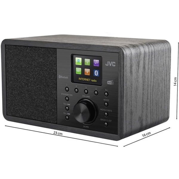 Radio - JVC - RA-E814B - Internet, DAB, FM - Bluetooth, USB - 5W