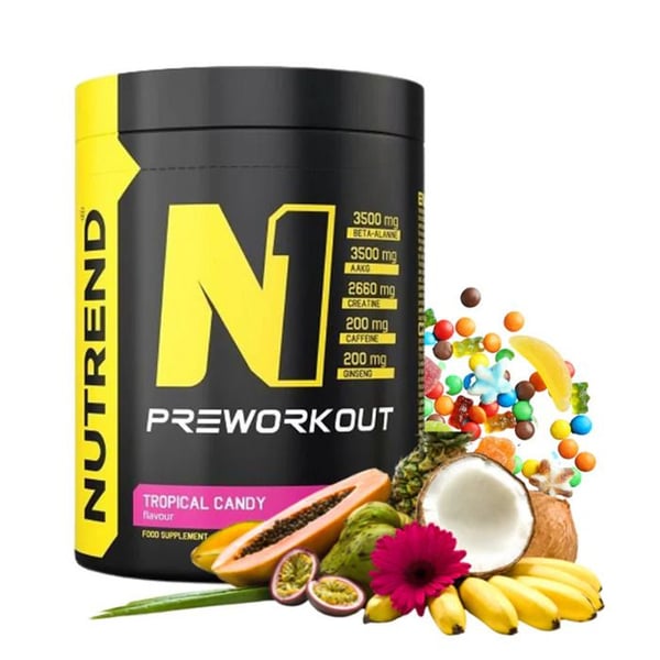 N1 Pre-Workout - 510g Tropisk Godis