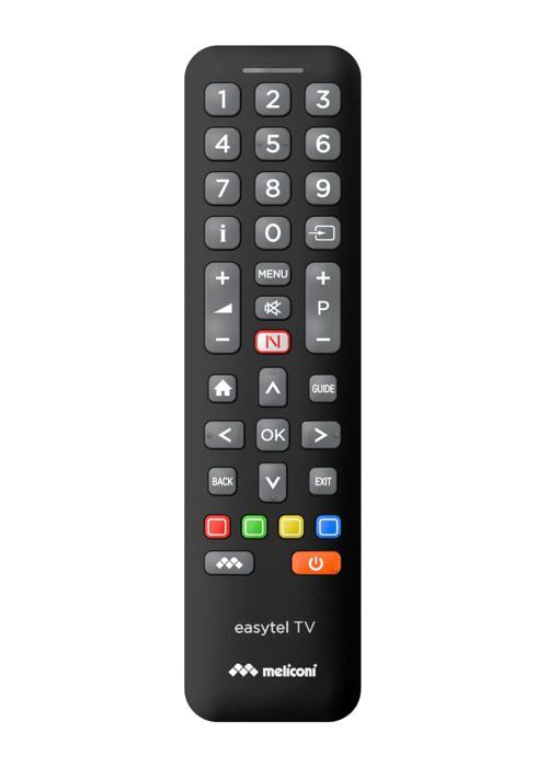 Universell Fjärrkontroll - MELICONI - Easytel TV New - Kompatibel Smart TV - Ergonomisk Design - 10m Räckvidd
