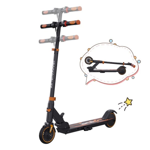 RCB Elektrisk Scooter 250W – 5,5" Dæk – 20 km/t – Sammenfoldelig – Rækkevidde 12-16 km – Orange