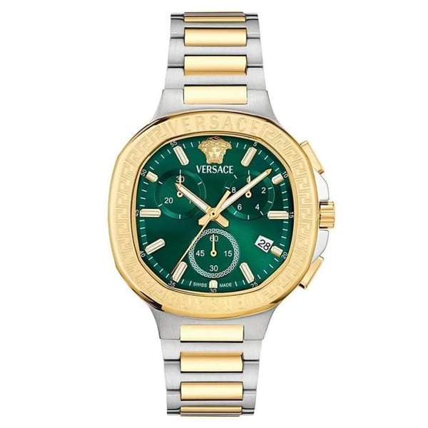 Klocka - VERSACE - Greca Time VEVCA0624 - Kvarts Schweizisk - 41 mm - Svart/Guld