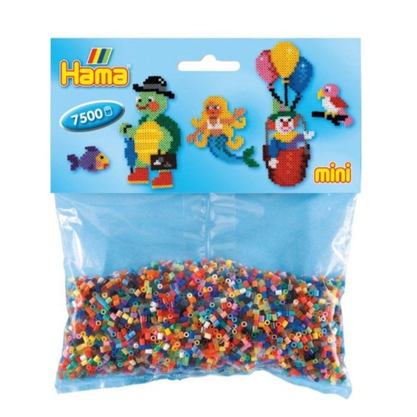 Hama - 7 500 mini pärlor (små pärlor Ø2,5 mm) 48 färger