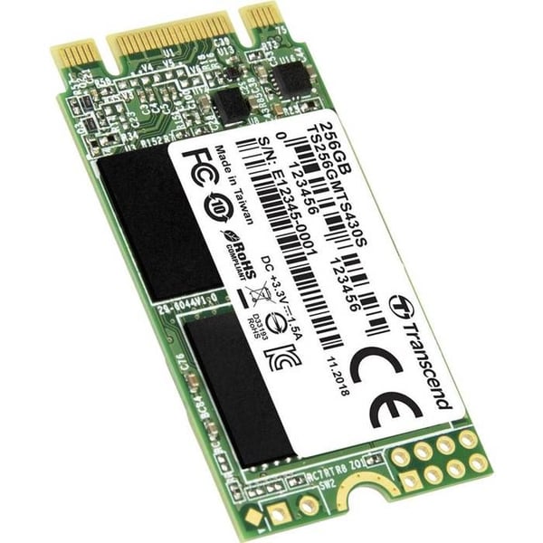 Transcend 430S 256 GB SSD intern SATA M.2 2242 M.2 SATA 6 Gb/s detalj TS256GMTS430S