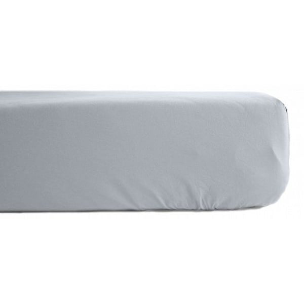 Drap hus percale av 100% kamgarnad bomull med lång fiber 80 trådar/cm² med 35 cm kant. Vent du sud - Snö - 160 x 200 cm kant på 35.