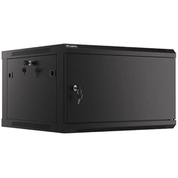 Väggskåp Rack 19" - LANBERG - 6U/600X600 - Flat Pack - AUTOENSAM - Svart