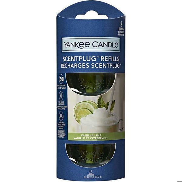 Återfyllning av doft - Yankee Candle - Doftkontakt - Vaniljlime - 30 dagars doft - 37g