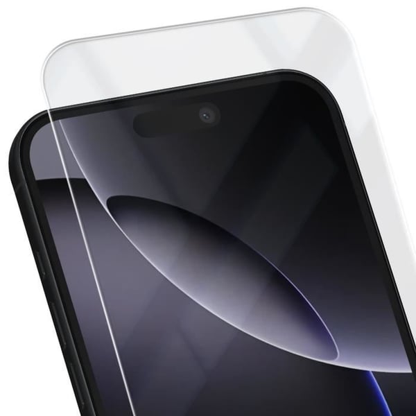 Skyddsglas - iPhone 16 Pro - Härdat glas - Hårdhet 9H - Rep-resistant - Transparent