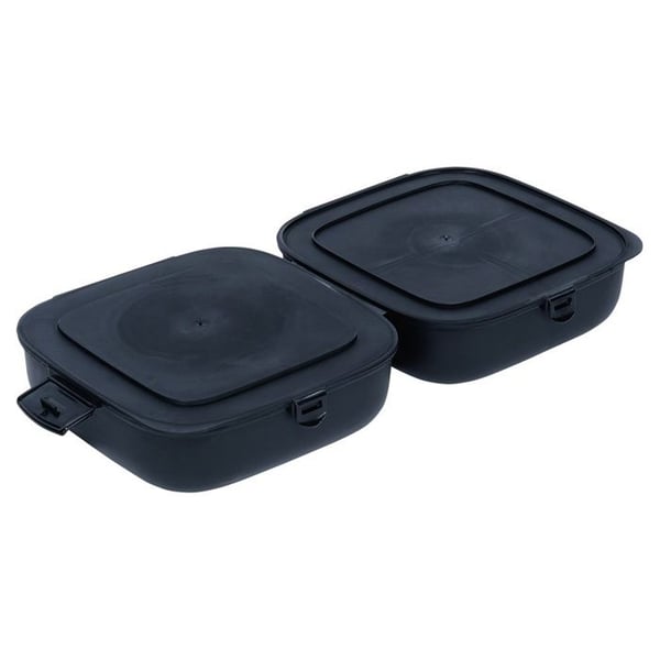 Lunchlåda - VILDE - Stor - Matt svart - 2x700 ml - Utan BPA