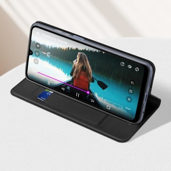 Fodral till Samsung Galaxy A25 5G - DUX DUCIS - Svart - Korthållare Video Support