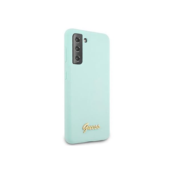 Hård Silikone Cover fra Guess til Samsung Galaxy S21+ G996 med Metal Logo