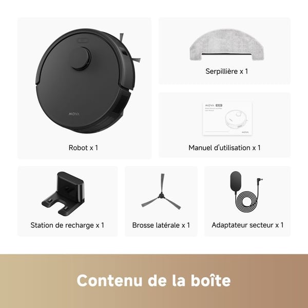 Robotdammsugare Mova E20 Sugkraft 5000 Pa